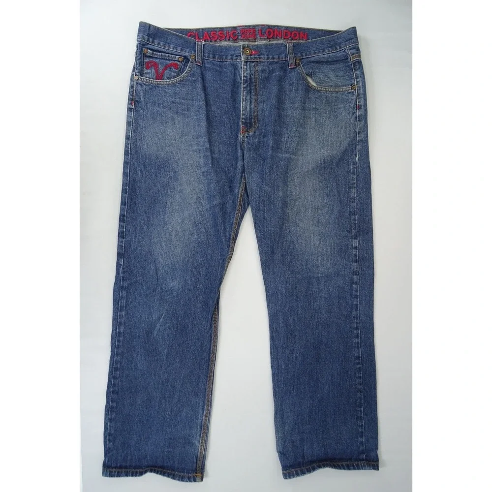 Pepe‎ Jeans London Mens Size 42X32 Baggy Flap Pocket Grunge Wide Leg Y2K Skater